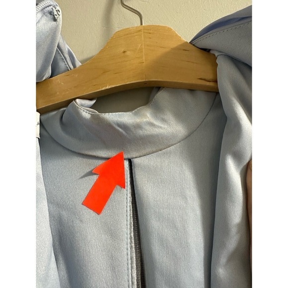 Ieena for Mac Duggal PLEATED KEYHOLE RUFFLED CAP SLEEVE GOWN - Picture 8 of 14